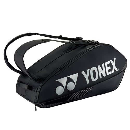 YONEX Racketbag Pro 92426 (6er) schwarz - Black - Premium Badmintontasche - und Tennistasche, Racketbag, Modell 2024 von YONEX