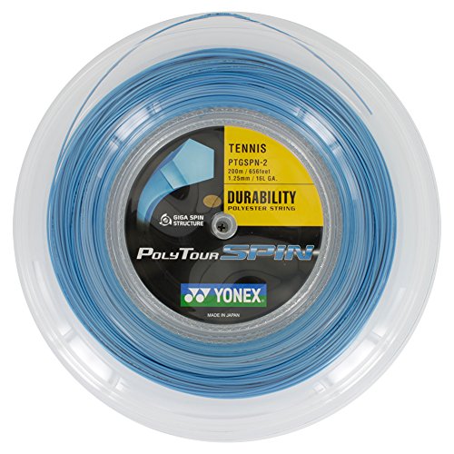YONEX Saitenset Poly Tour Spin, Blau, 200 m, 0195220121900010 YONEX Saitenset Poly Tour Spin, Blau, 200 m, 0195220121900010 von YONEX