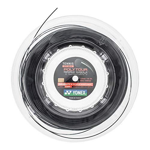 YONEX Unisex – Erwachsene Poly Tour Tough Saitenrolle 200m-Schwarz Tennis-Saite, schwarz YONEX Unisex – Erwachsene Poly Tour Tough Saitenrolle 200m-Schwarz Tennis-Saite, schwarz von YONEX