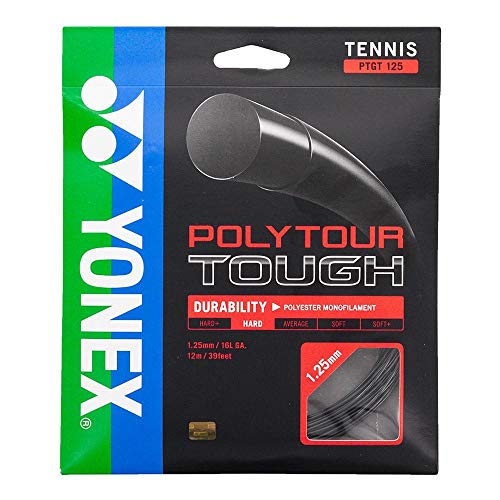 YONEX Unisex – Erwachsene Poly Tour Tough Saitenset 12m-Schwarz Tennis-Saite, One Size YONEX Unisex – Erwachsene Poly Tour Tough Saitenset 12m-Schwarz Tennis-Saite, One Size von YONEX