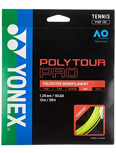Tennissaite Yonex Poly Tour Pro, Gelb, 1,25 mm Tennissaite Yonex Poly Tour Pro, Gelb, 1,25 mm von YONEX