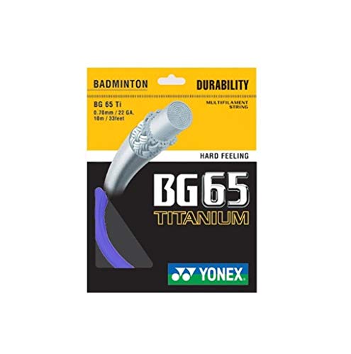 Yonex BG-65 Ti Badminton-Saite, Blau Yonex von YONEX