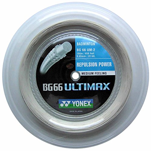 YONEX BG-66 Ultimax 200 m Rolle Badminton Schlager, Color- White YONEX BG-66 Ultimax 200 m Rolle Badminton Schlager, Color- White von YONEX