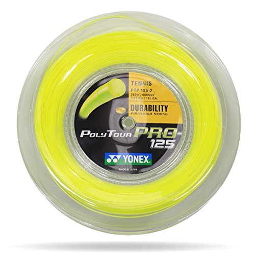 Yonex Poly Tour Pro Tennis-Saite, monofile Polyestersaite, 200 m Spule, 16L / 1,25 mm Yonex Poly Tour Pro Tennis-Saite, monofile Polyestersaite, 200 m Spule, 16L / 1,25 mm von YONEX