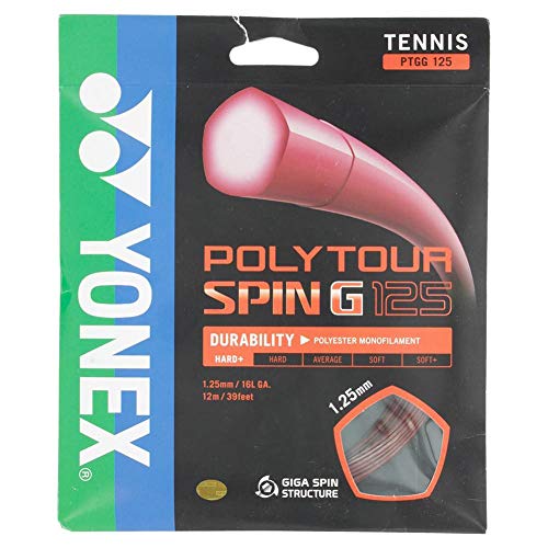 Yonex Poly Tour Spin G Einzelset 12m, Durchmesser:1.25 Yonex Poly Tour Spin G Einzelset 12m, Durchmesser:1.25 von YONEX