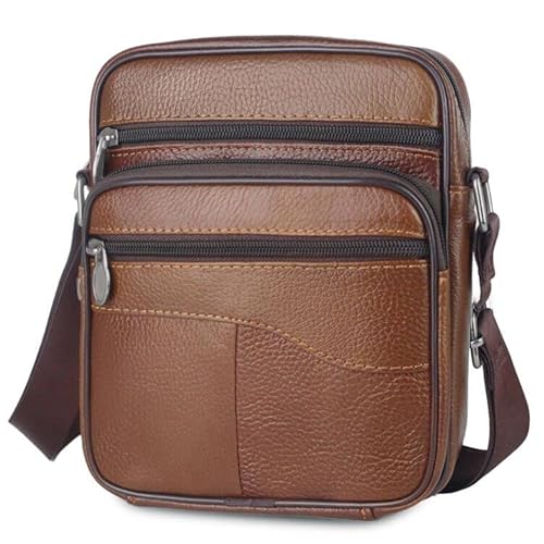 YOODI Umhängetaschen Herren Klein Leder, Messenger Bag Herren Umhängetasche Crossbody Casual Tote Sling Business-Handtasche für Reise Flug Reise Arbeit Jeden Tag YOODI Umhängetaschen Herren Klein Leder, Messenger Bag Herren Umhängetasche Crossbody Casual Tote Sling Business-Handtasche für Reise Flug Reise Arbeit Jeden Tag von YOODI