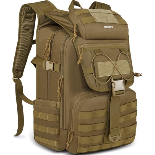 YOREPEK Army Rucksack Herren 50L, Wanderrucksack Military Outdoor Groß Arbeit Bundeswehr Survival Taktischer, Wasserdicht Travel Tactical Assault Backpack für Trekking Camping Reisen Jagd YOREPEK Army Rucksack Herren 50L, Wanderrucksack Military Outdoor Groß Arbeit Bundeswehr Survival Taktischer, Wasserdicht Travel Tactical Assault Backpack für Trekking Camping Reisen Jagd von YOREPEK