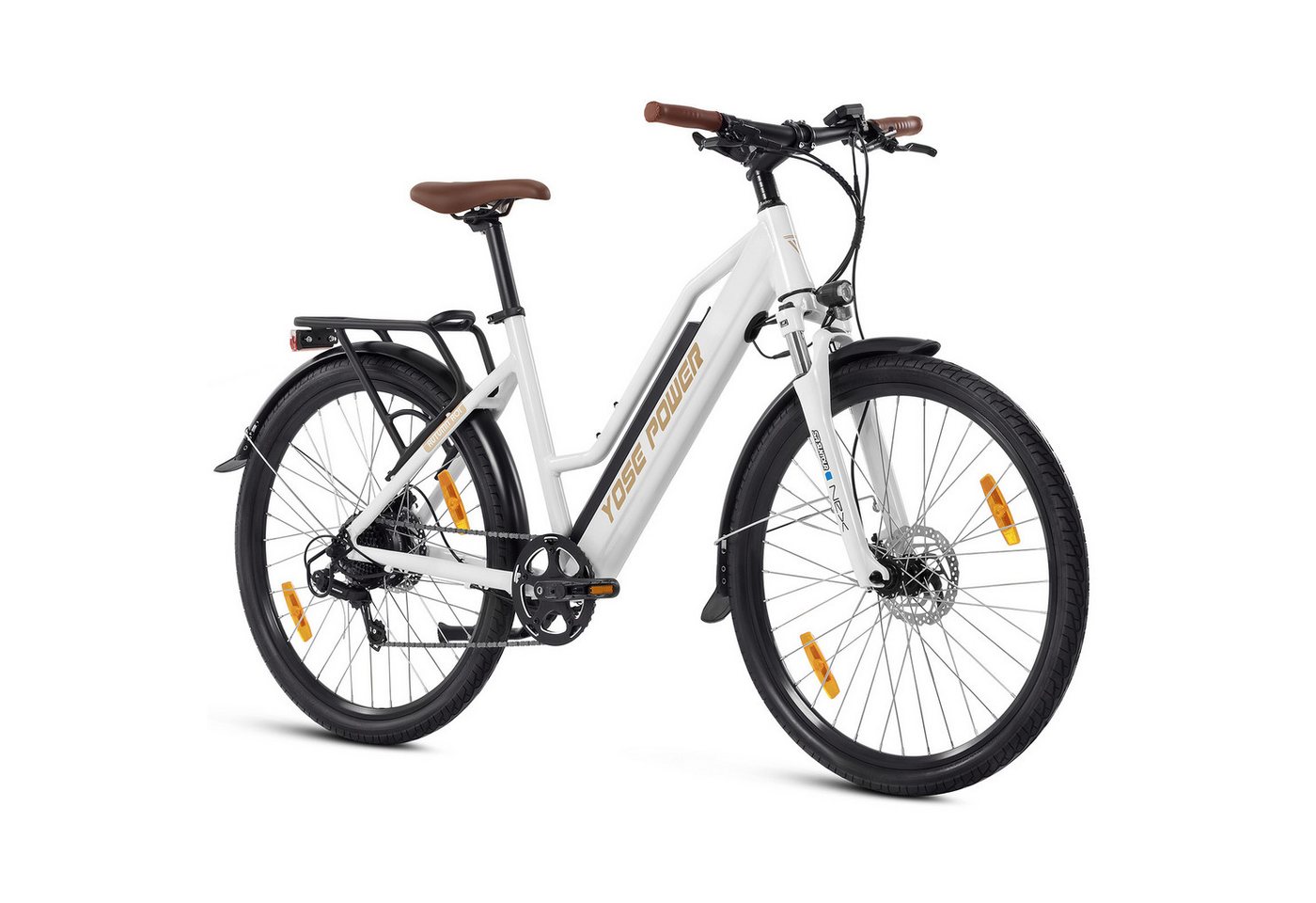 YOSE POWER E-Bike Cityrad 27,5 Zoll City Bike Elektrofahrrad & 36V 13Ah Akku, Drehmoment Sensor, 7 Gang SHIMANO, Kettenschaltung, Heckmotor, 480 Wh YOSE POWER E-Bike Cityrad 27,5 Zoll City Bike Elektrofahrrad & 36V 13Ah Akku, Drehmoment Sensor, 7 Gang SHIMANO, Kettenschaltung, Heckmotor, 480 Wh von YOSE POWER