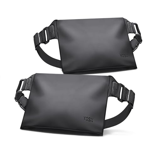YOSH wasserdichte Tashce mit Verstellbarem Gürtel, 2 Stück Wasserfeste Beutel, Wasserdicht Bauchtasche Drybag Waterproof Bag für Outdoor Aktivitäten, Wassersport, Schwimmen, Bootfahren - Schwarz YOSH wasserdichte Tashce mit Verstellbarem Gürtel, 2 Stück Wasserfeste Beutel, Wasserdicht Bauchtasche Drybag Waterproof Bag für Outdoor Aktivitäten, Wassersport, Schwimmen, Bootfahren - Schwarz von YOSH