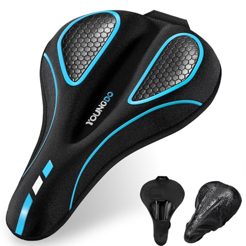 YOUNGDO Fahrradsattel Überzug, Ergonomischer Gel Sattelbezug, Fahrradsitz Polsterung, Weich und Bequem, mit Regenschutz, für Damen & Herren YOUNGDO Fahrradsattel Überzug, Ergonomischer Gel Sattelbezug, Fahrradsitz Polsterung, Weich und Bequem, mit Regenschutz, für Damen & Herren von YOUNGDO