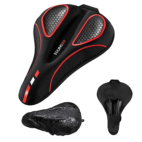 YOUNGDO Fahrradsattel Überzug, Ergonomischer Gel Sattelbezug, Fahrradsitz Polsterung, Weich und Bequem, mit Regenschutz, für Damen & Herren YOUNGDO Fahrradsattel Überzug, Ergonomischer Gel Sattelbezug, Fahrradsitz Polsterung, Weich und Bequem, mit Regenschutz, für Damen & Herren von YOUNGDO