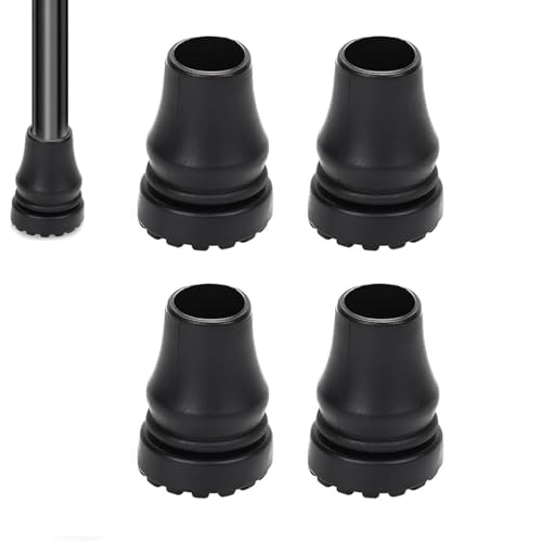 Rutschfeste Gummi-Rohrspitzen, 4 Stück, Ersatzhülsen für 20 mm Gehstöcke, Krücken, Wanderstöcke und Seniorenzubehör, langlebige Gummi-Enden für Gehstock, 4 Stück Rutschfeste Gummi-Rohrspitzen, 4 Stück, Ersatzhülsen für 20 mm Gehstöcke, Krücken, Wanderstöcke und Seniorenzubehör, langlebige Gummi-Enden für Gehstock, 4 Stück von YOUNIEYO