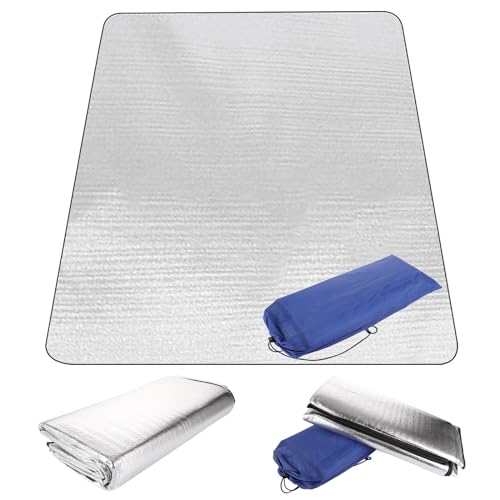 Alu Isomatte Schaummatten 195 x 195cm Faltbare Isoliermatte für Camping Wasserdicht Thermomatte Anti-Feuchtigkeit Bodenmatte, Ultraleicht Isolierdecke, Wärmeisolierend Camping Matte für Yoga, Sport Alu Isomatte Schaummatten 195 x 195cm Faltbare Isoliermatte für Camping Wasserdicht Thermomatte Anti-Feuchtigkeit Bodenmatte, Ultraleicht Isolierdecke, Wärmeisolierend Camping Matte für Yoga, Sport von YOUNTHYE