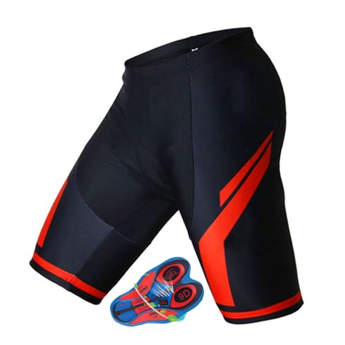 YOUUPOC Fahrradhose,Fahrradhose Herren Herren Radhose Sommer Radlerhose 9D Gepolsterte Shorts Fahrradhose Fahrradhose Mountainbike Atmungsaktive Shorts(4,L) von YOUUPOC