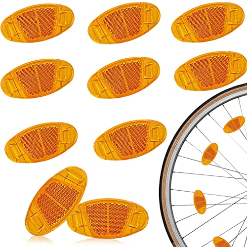 YOUYIKE Fahrrad Reflektor, 10/12 Stück Orange/Weiß Katzenaugen Reflektoren Fahrrad, Bike Fahrrad Warnlicht, Starker Reflektionsfunktion und Gute Sichtbarkeit, Fahrrad Speichen Reflektoren YOUYIKE Fahrrad Reflektor, 10/12 Stück Orange/Weiß Katzenaugen Reflektoren Fahrrad, Bike Fahrrad Warnlicht, Starker Reflektionsfunktion und Gute Sichtbarkeit, Fahrrad Speichen Reflektoren von YOUYIKE