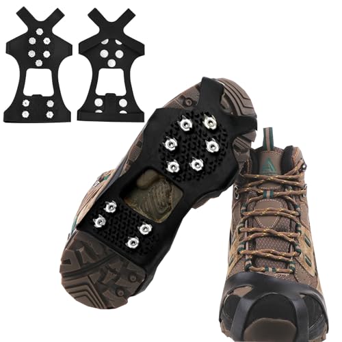 YQBFTC Schuhspikes, Schuhkrallen im Winte,Schuhspikes,Schneeketten,Anti Rutsch Schuhspikes 35-47 Ersatzspikes Ice Grips für Wandern EIS Schnee Schuhspikes für Schnee und EIS und Sport von YQBFTC