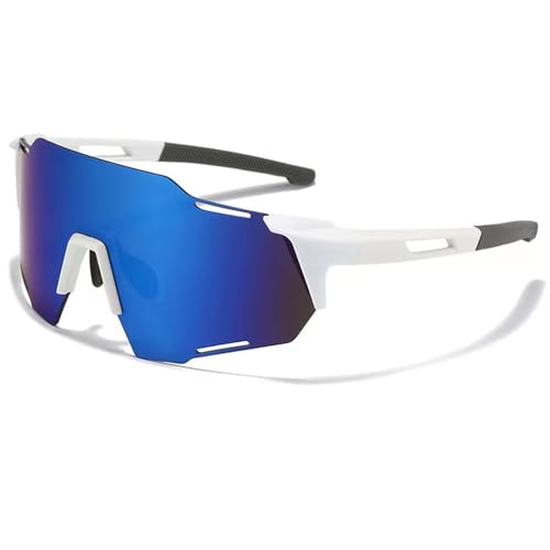 YQBFTC Sport Sonnenbrille Herren und Damen,Fahrradbrille,Schnelle Brille Sonnenbrille,Radbrille Radsportbrillen,Winddicht UV400 Schutzbrille für Outdooraktivitäten Wie Radfahren Laufen Klettern Ski(A) YQBFTC Sport Sonnenbrille Herren und Damen,Fahrradbrille,Schnelle Brille Sonnenbrille,Radbrille Radsportbrillen,Winddicht UV400 Schutzbrille für Outdooraktivitäten Wie Radfahren Laufen Klettern Ski(A) von YQBFTC