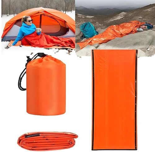 Camping-Schlafsäcke, tragbarer wasserdichter Schlafsack, wasserdichter Thermo-Biwaksack für draußen, für warmes Camping, Wandern, Outdoor-Reisen, Jagen von YQQYMBD