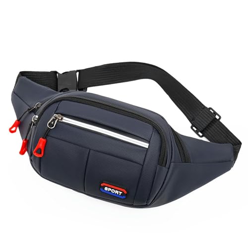 YQYBF Bauchtasche Herren Bumbags Und Fanny Packs Für Männer Und Frauen Wasserfest, Crossbody Mobile Taillenbeutel, Outdoor -Sporttasche-Blau von YQYBF