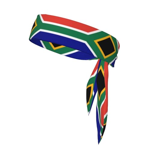 Schweißband mit südafrikanischer Flagge, Herren, Ninja-Stirnbänder, Sport-Kopfband, athletisches Stirnband für Herren von YQxwJL