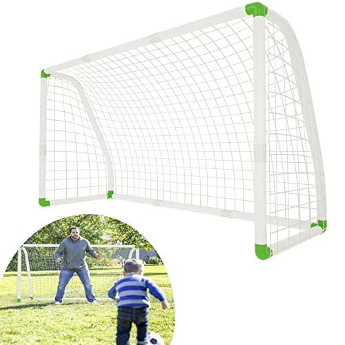 YRHome Fussballtor PVC Fußballtore 245x155 cm Garten für Kinder Fußball Tor mit Netz für Strand, Park, Übungstore, Spielplatz, Hinterhof, Garten as Beste Tor bei jedem Wetter Garten groß YRHome Fussballtor PVC Fußballtore 245x155 cm Garten für Kinder Fußball Tor mit Netz für Strand, Park, Übungstore, Spielplatz, Hinterhof, Garten as Beste Tor bei jedem Wetter Garten groß von YRHome