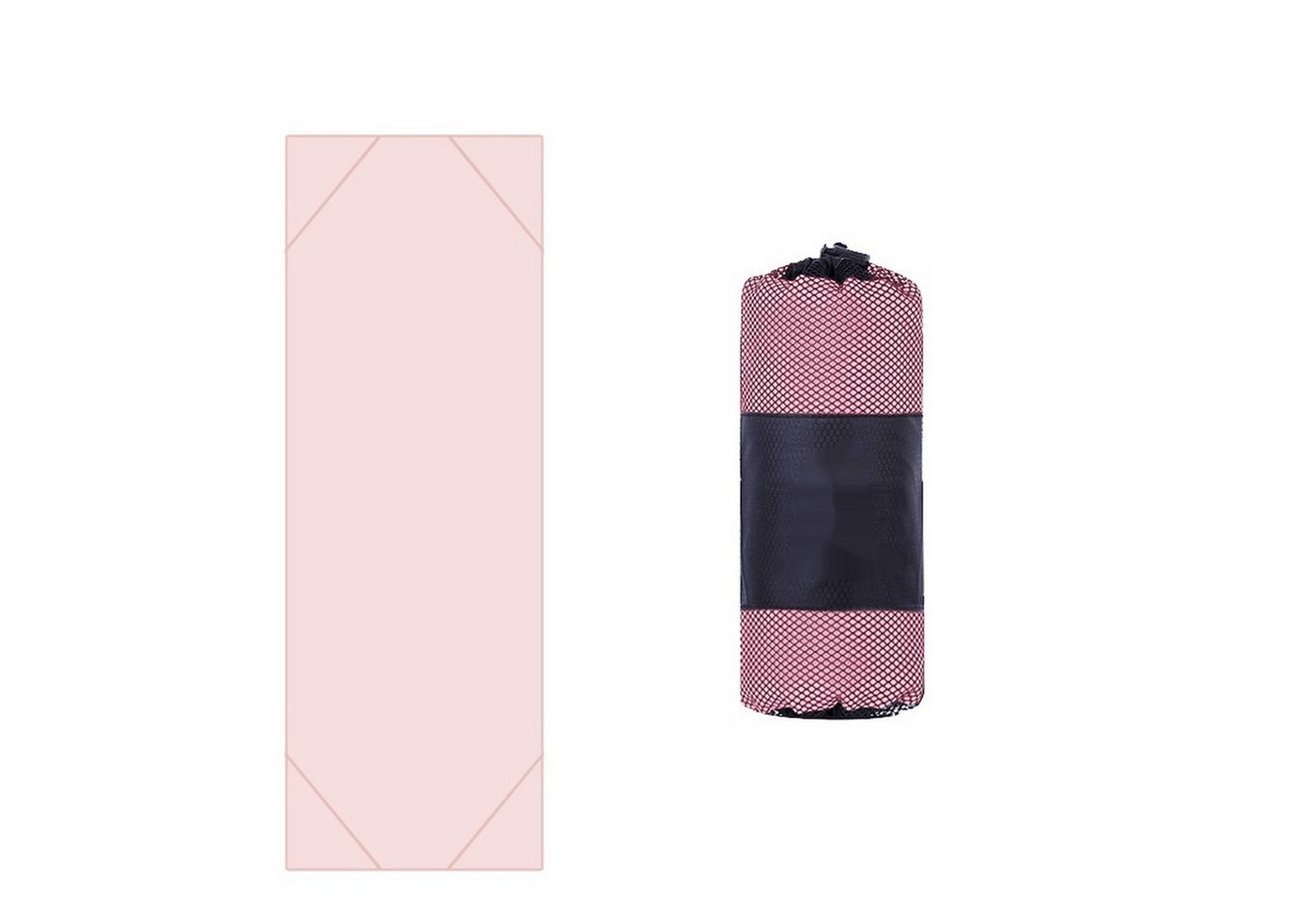 YRIIOMO Yogamatte Rutschfeste, abriebfeste, tragbare und feuchtigkeitsabsorbierende, Yogamatte Handtuch, geeignet für Yoga und Fitness, 65*185cm von YRIIOMO