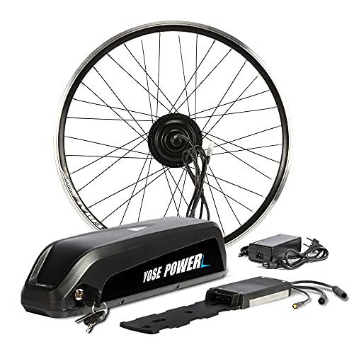 SHIMOST 28 Zoll 700C E-Bike Umbausatz Conversion Kit 36V250W Frontmotor mit 36V15,6Ah Li-ion Batterie Akku für Vorderrad, Integrierte Controller, LCD Anzeige, Pedal Sensor von SHIMOST