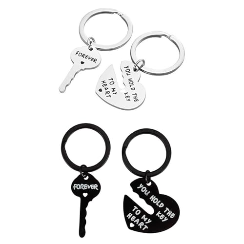 4 Stück Paar-Schlüsselanhänger, Liebes-Schlüsselanhänger, Jubiläums-Schlüsselanhänger, Romantische Geschenk-Schlüsselanhänger, Geschenk-Schlüsselanhänger Für Ihren Partner 4 Stück Paar-Schlüsselanhänger, Liebes-Schlüsselanhänger, Jubiläums-Schlüsselanhänger, Romantische Geschenk-Schlüsselanhänger, Geschenk-Schlüsselanhänger Für Ihren Partner von YSJCHEBS