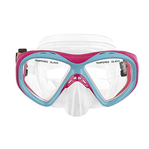 YSXY Kinder Schwimmbrille Taucherbrille UV Schutz & Anti-Fog Schwimmen Brille Schutzbrillen für Mädchen und Jungen, Verstellbares Silikonband (Rosa und Blau) von YSXY