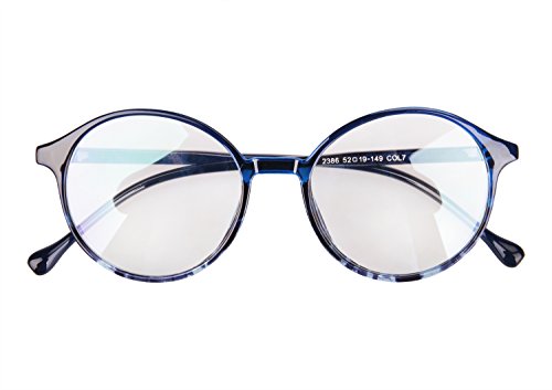 YSXY Klassiche Nerdbrille Sonnenbrille Dekogläser 60er Jahre Retro Vintage Unisex Brille Anti-Strahlung von YSXY
