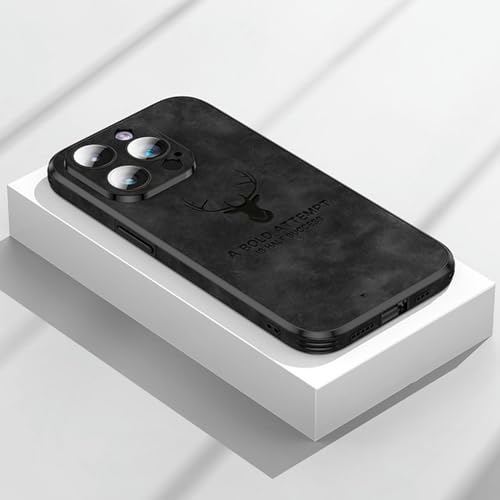 YSZWIN Standard Handyhüllen Handyhülle Für iPhone 14 13 12 Pro Max Objektiv Glas Stoßfeste Silikon Handy Abdeckung-Für iPhone 12-Schwarz von YSZWIN