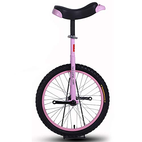 YTBHSHXZ 16-Zoll-Rad-Einrad for Kinder mit Leichtmetallfelge, extra dickem Reifen und stabilem Aufbewahrungsständer, Balance-Radfahren, Übung, Fitness for Erwachsene(Purple) von YTBHSHXZ