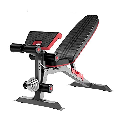 Hantelbank Hantel Gewichtheben Hantel Trainingsbank, Multifunktionale Sit-ups Fitnessgeräte Home Bird Bankdrücken Trainer Supine Board von YTGDBDG