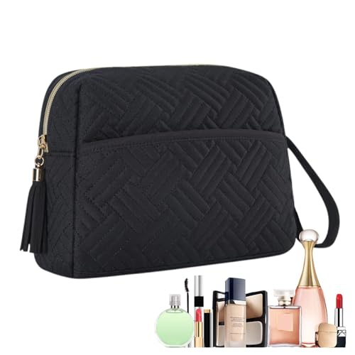 Make-up-Tasche mit großem Fassungsvermögen, Make-up-Tasche mit Riemen | Make-up-Kosmetiktaschen,Tragbare, Wasserabweisende, niedliche, ästhetische Make-up-Tasche für Damen mit Riemen für Mascara von YTGOCN