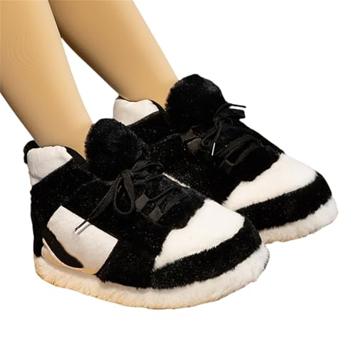 YTGYSHE Hausschuhe Big Cotton Pantoffeln Für Haus Paare, Fette Brotschuhe, Pelzige Schuhe, Lustige Hausschuhe, Plüsch -Baumwollschuhen-NO. 5-36-43 von YTGYSHE