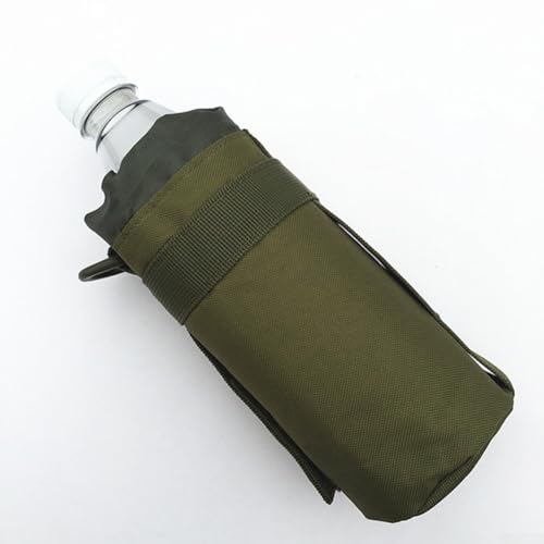 Verstellbarer Wasserflaschenhalter Gürtel für Outdoor-Aktivitäten, 600D Nylon, Kordelzugöffnung (grün) von YUANGANG