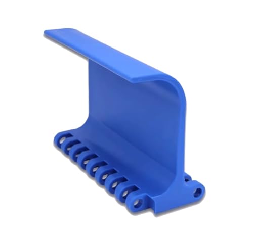 YUANYAO 5 Stück H: 100/150 mm Teilung: 50,8 mm OPB Blau Kunststoff Gebogene Mesh Löffelförmige Leitwand Modulare Förderkette(H100mm) von YUANYAO