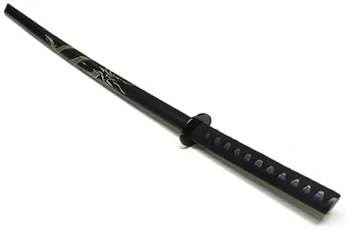 Bokken Holz Übungs - Schwert Drache geschnizt schwarz 62cm Bokken Holz Übungs - Schwert Drache geschnizt schwarz 62cm von Yudu