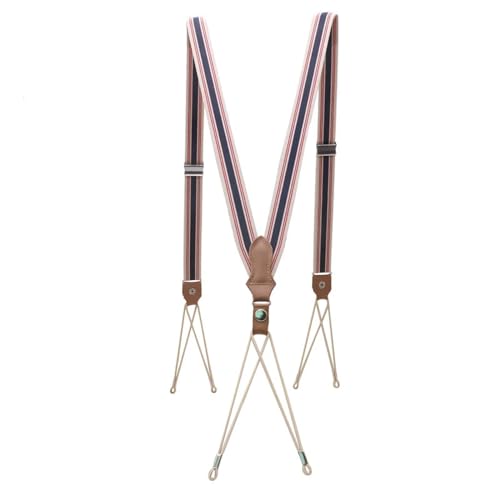 YUECIBAI Hosenträger Suspender Hosenträger Mit Knöpfen Für Herren Elastischer Gürtel Y-Rücken-Hosenträger Damen Vintage Suspensorio Hosen Riemen Kleidung Verstellbar Gestreift1 YUECIBAI Hosenträger Suspender Hosenträger Mit Knöpfen Für Herren Elastischer Gürtel Y-Rücken-Hosenträger Damen Vintage Suspensorio Hosen Riemen Kleidung Verstellbar Gestreift1 von YUECIBAI