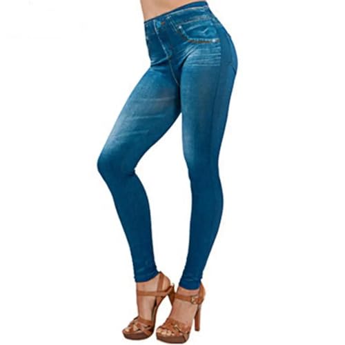 YUECIBAI Jeans Pantalon Jeanshosen Damen Jeans Hohe Taille Haut Freundliche Jeans Hose Mit Hoher Taille Bleistift Hose L Blau YUECIBAI Jeans Pantalon Jeanshosen Damen Jeans Hohe Taille Haut Freundliche Jeans Hose Mit Hoher Taille Bleistift Hose L Blau von YUECIBAI