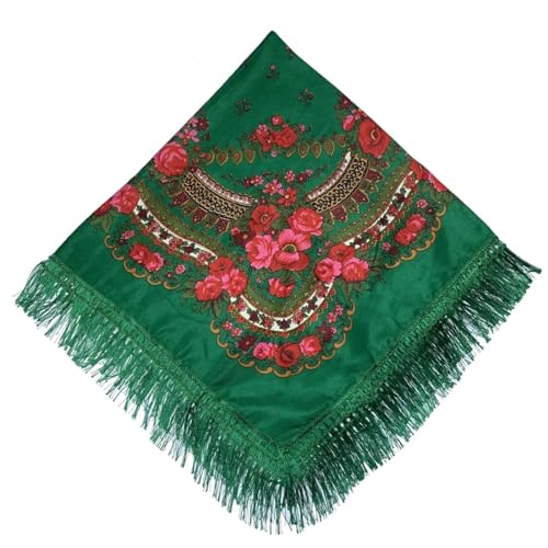 YUECIBAI Schal Damen Frauen Große Größe Quadratischer Schal Baumwolle Blumen Muster Druck Kopftuch Damen Retro Fransen Decke Schal 20 YUECIBAI Schal Damen Frauen Große Größe Quadratischer Schal Baumwolle Blumen Muster Druck Kopftuch Damen Retro Fransen Decke Schal 20 von YUECIBAI