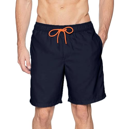 YUECIBAI Shorts Kurze Hose Strandbrett-Shorts Für Männer Badeanzüge Kurze Hosen Für Männer Sport Badeanzüge Volleyball Herren Unterwäsche Bademode Shorts M Navy von YUECIBAI