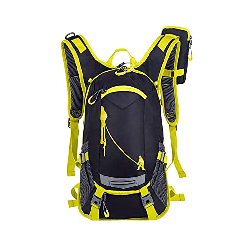 Rucksack Wasserspeicher, Outdoor Wasserbeutel, Hiking Backpack Waterproof Bicycle Backpack， Mountain Bike Water Bag for Men Women， Nylon Cycling Hiking Camping Running Hydration Rucksack(Yellow) von YUEKOPOU