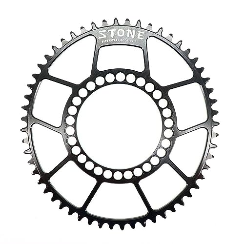 YUEKOPOU Kettenblatt,Aluminum Alloy Chain, Chainring, Tooth Road Bike Chainwheel Chainrings for Bikes(48t Hollow) von YUEKOPOU