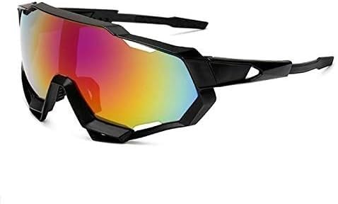 YUEKOPOU Retro-Brille, Motocross-Brille, Proof Professionelle polarisierte Fahrradbrille Fahrradbrille Outdoor Sports Fahrrad Sonnenbrille(Oranje) von YUEKOPOU