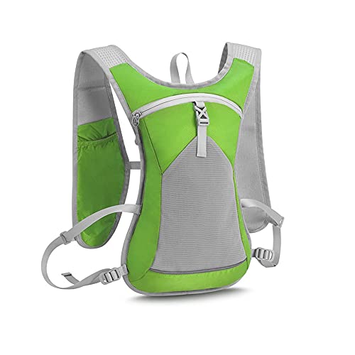 YUEKOPOU Rucksack Wasserspeicher, Outdoor Wasserbeutel, Bike Backpacks Trail Running Hydration Backpack Ultra Running Vest Pack Running Rucksack Bag Cycling Marathon Portable Ultralight Hiking(Green) von YUEKOPOU