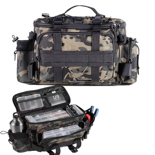 YUEMING Angeltasche, Fishing Angeltasche, Angelkoffer Forellen-Tasche Angeln mit gepolstertem Schultergurt und Tragegriffe Anglertasche, Allzwecktasche, Karpfentasche für Angler YUEMING Angeltasche, Fishing Angeltasche, Angelkoffer Forellen-Tasche Angeln mit gepolstertem Schultergurt und Tragegriffe Anglertasche, Allzwecktasche, Karpfentasche für Angler von YUEMING