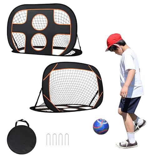 YUENFONG Fußballtor 2 in 1 für Garten Kinder Faltbar Fußballtor mit 6 Loch, Klappbares Pop-Up Fußball-Tor inkl. Tragetasche, für Fußballtraining, 121x 80 x 80cm YUENFONG Fußballtor 2 in 1 für Garten Kinder Faltbar Fußballtor mit 6 Loch, Klappbares Pop-Up Fußball-Tor inkl. Tragetasche, für Fußballtraining, 121x 80 x 80cm von YUENFONG