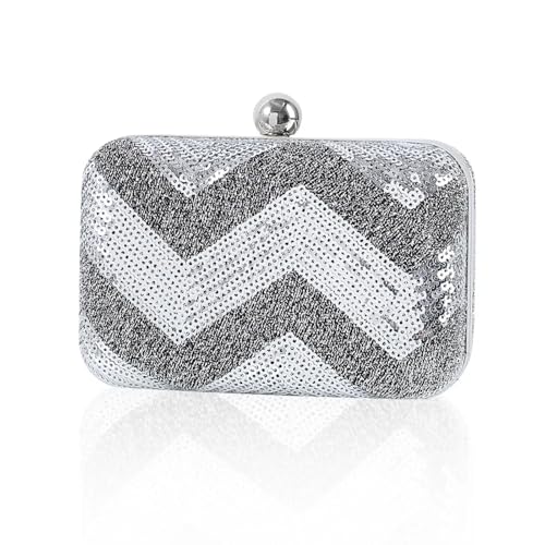 YUEZHAN Abendtasche Damen Clutch Clutch-Taschen Pailletten Brieftaschen Für Frauen Handtaschen Trends Elegante Geldbörse Crossbody-Abend Tasche Damen Prom Silber YUEZHAN Abendtasche Damen Clutch Clutch-Taschen Pailletten Brieftaschen Für Frauen Handtaschen Trends Elegante Geldbörse Crossbody-Abend Tasche Damen Prom Silber von YUEZHAN