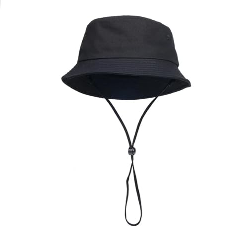 YUEZHAN Bucket Hat Hut Damen Herren Damen Große Größe Eimer Hüte Frauen Reine Baumwolle Sonnen Kappe Herren Hut Männer Plus Größe Fischer Hüte 64Cm Schwarz von YUEZHAN